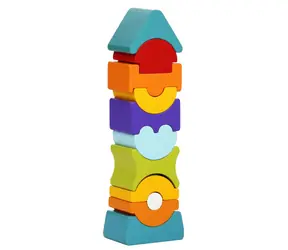 CUBIKA 12862 Wieża równowagi IX - układanka drewniana / 11 elementów / od 2 lat