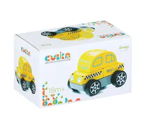 CUBIKA 13159 Taksówka - układanka drewniana / 5 części / od 18 miesięcy