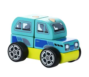 CUBIKA 13180 Pojazd terenowy - układanka drewniana / 5 części / od 18 miesięcy
