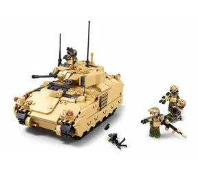 Sluban Army M38-B1363 Amerykański czołg lekki M3A3 Bradley / Lego - kompatybilne / Liczba figurek: 4|905 / od 12 lat