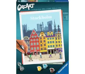 Ravensburger 235209 CreArt City Trends: Sztokholm / wiek od: 12 lat / wersja: FI/DA/SV/IS/NO/CS/SK/EN
