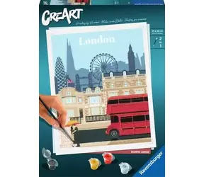 Ravensburger 235254 CreArt Trendy Cities: Londyn / wiek od: 12 lat / wersja: FI/DA/SV/IS/NO/CS/SK/EN