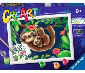 Ravensburger 236329 CreArt Śliczne leniwce / wiek od: 9 lat / wersja: SV/DA/NO/FI/CS/SK