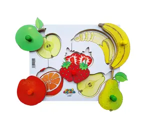 Just Jigsaws 150 Obieranie i krojenie plonów 1 - drewniana układanka / 6 elementów / od 3 lat