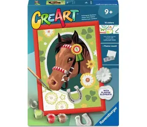 Ravensburger 120232674 CreArt Racehorse (z formą gipsową) / wiek od: 9 lat / wersja: międzynarodowa