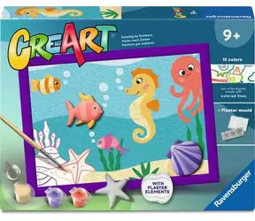 Ravensburger 120232681 CreArt Konik morski (z formą gipsową) / wiek od: 9 lat / wersja: międzynarodowa