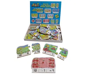 Just Jigsaws 791 Odejmowanie - drewniana układanka 30 elementów / od 3 lat