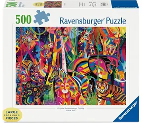 Ravensburger 120018391 Kolorowa dżungla 500 elementów / wiek od: 12 lat / wersja: międzynarodowa