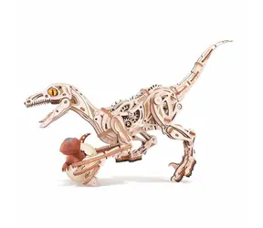 Drewniana mechaniczna układanka Robotime 3D Velociraptor
