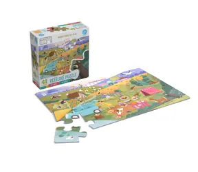 KukiKuk 80052 Bardzo duże puzzle W podróży / od 2 lat