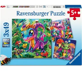 Ravensburger 120043010 Smoki Odkryj naturę 3x49 elementów / wiek od: 5 lat / wersja: międzynarodowa