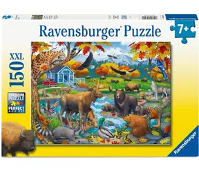 Ravensburger 120043041 Spotkanie w dziczy 150 elementów / wiek od: 7 lat / wersja: międzynarodowa
