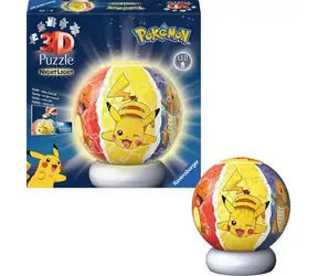 Ravensburger 120080534 Puzzle-Ball Pokémon (edycja nocna) / 72 elementy / wiek od: 6 lat / wersja: międzynarodowa 