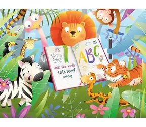 ART PUZZLE 5903 Drewniane puzzle Leśna szkoła / 100 elementów / od 6 lat