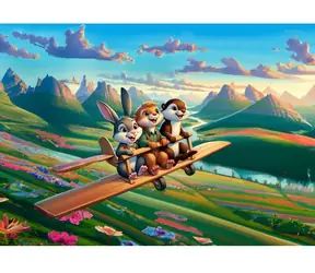ART PUZZLE 35409 Puzzle Brave Pilots / 100 elementów / od 5 lat