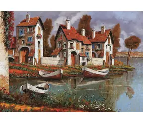 ART PUZZLE 4232 Puzzle Domy w okręgu, Włochy / 1000 elementów / od 15 lat