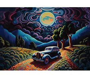 ART PUZZLE 5255 Puzzle Noc w Transylwanii / 1000 elementów / od 15 lat