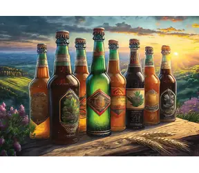 ART PUZZLE 5262 Puzzle Retro Butelki Piwa / 1000 elementów / od 15 lat