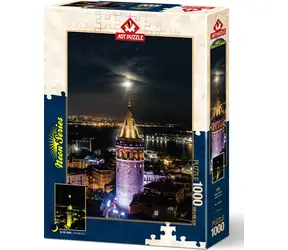 ART PUZZLE 5241 Świecące puzzle Wieża Galata / 1000 elementów / od 15 lat