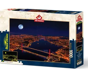 ART PUZZLE 5239 Świecące puzzle Trzy mosty, Bosfor / 1000 elementów / od 15 lat