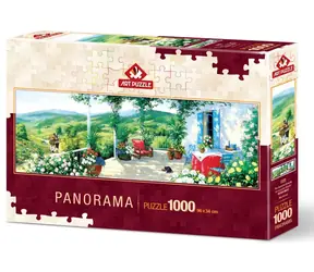 ART PUZZLE 5349 Puzzle panoramiczne Gość na werandzie / 1000 elementów / od 15 lat