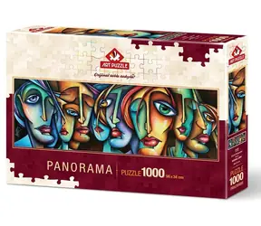 ART PUZZLE 4446 Puzzle panoramiczne Twarze / 1000 elementów / od 15 lat