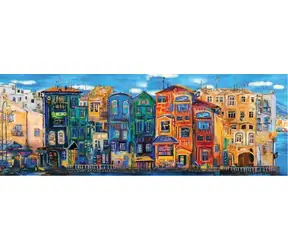 ART PUZZLE 5350 Puzzle panoramiczne Kolorowe miasto / 1000 elementów / od 15 lat