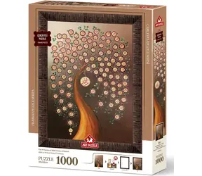 ART PUZZLE 5661 Puzzle z ramką i klejem 3w1 99 imion Allaha / 1000 elementów / od 15 lat