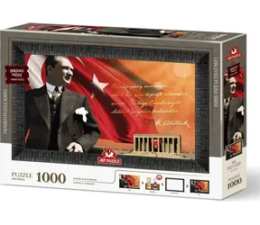 ART PUZZLE 5697 Puzzle z ramką i klejem 3w1 Atatürk i Anitkabir / 1000 elementów / od 15 lat