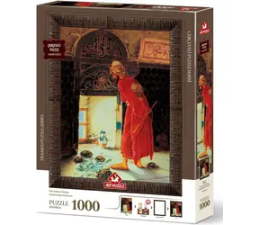 ART PUZZLE 5663 Puzzle z ramką i klejem 3w1 Trener żółwia / 1000 elementów / od 15 lat