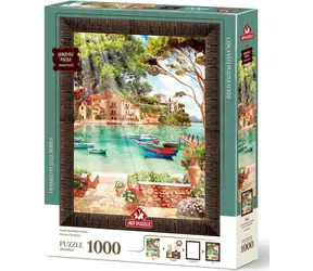 ART PUZZLE 5662 Puzzle z ramką i klejem 3w1 Dzień dobry / 1000 elementów / od 15 lat