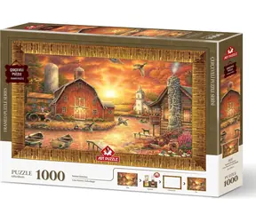 ART PUZZLE 5692 Puzzle z ramką i klejem 3w1 Za słońcem / 1000 elementów / od 15 lat