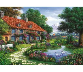 ART PUZZLE 4551 Puzzle Ogród z łabędziami / 1500 elementów / od 15 lat