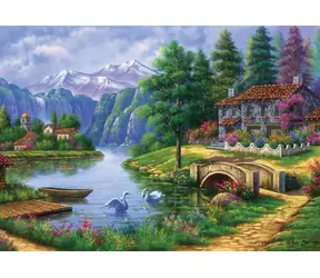 ART PUZZLE 5371 Puzzle Wioska nad Jeziorem / 1500 elementów / od 15 lat