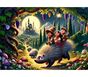 ART PUZZLE 35541 Puzzle Jeż i Przyjaciele / 200 elementów / od 7 lat