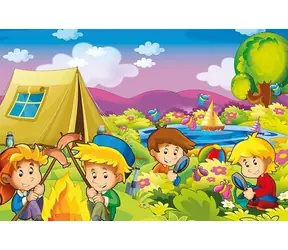 ART PUZZLE 5872 Drewniana układanka Curious Campers / 25 elementów / od 4 lat