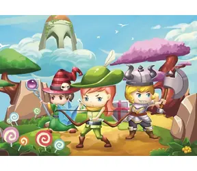 ART PUZZLE 4501 Puzzle Trzech Małych Bohaterów / 50 elementów / od 5 lat