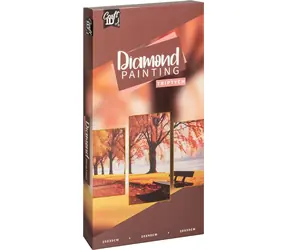 CRAFT ID Obraz diamentowy na ramie Tryptyk krajobrazowy 40x20 cm + 30x20 cm