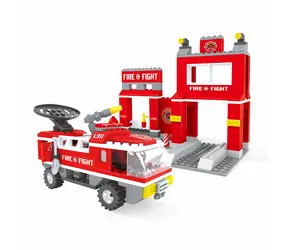 BLOXO 259805 Zestaw do budowania straży pożarnej 260 elementów / od 6 lat