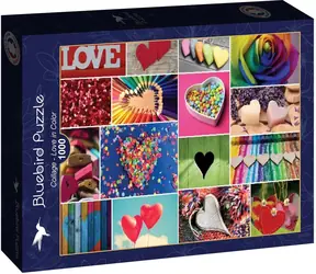 BlueBird Puzzle Collage - Miłość w kolorach / 1000 elementów / od 14 lat