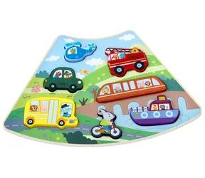 2Kids Toys Drewniana układanka Pojazdy łączone