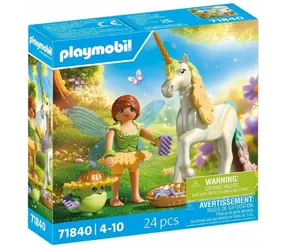 Playmobil® Magic 71840 Kolekcjonerski jednorożec tęczowy kwiat z wróżką / Liczba elementów: 24 / od 4 lat