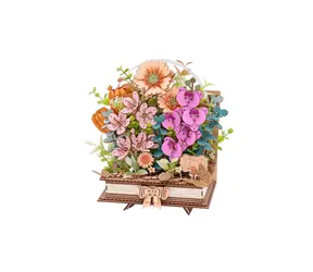 Drewniana układanka 3D Robotime Blooming Book