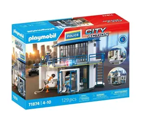 Playmobil® City Action 71874 Posterunek policji z salą śledczą / Liczba elementów: 129 / od 4 lat