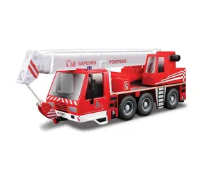 Bburago EMERGENCY Wóz strażacki z dźwigiem / 1:50 / od 3 lat