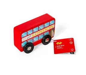 Bigjigs Toys Drewniany autobus londyński / od 3 lat