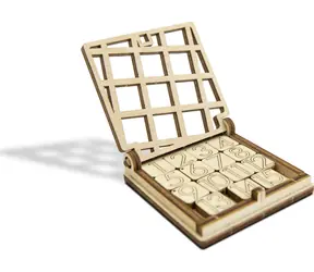 Wooden City 3D gra logiczna mini 15 - układanka przesuwna / od 14 lat