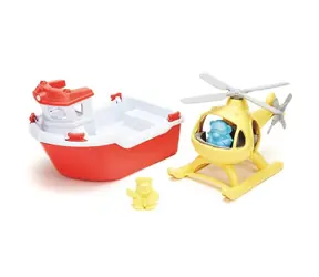 Green Toys Łódź ratunkowa z helikopterem / od 2 lat