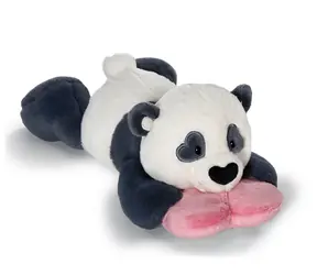 Nici Pluszowa panda Love z serduszkiem - leżąca 20 cm / od urodzenia