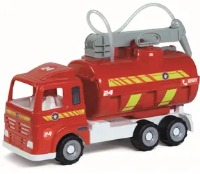 Wóz strażacki Androni Heavy Trucks z funkcjonalnym opryskiwaczem i gumowymi kołami - długość 52 cm / od 2 lat